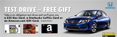 Honda Test Drive Promotion
