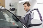 service technician with tablet pc