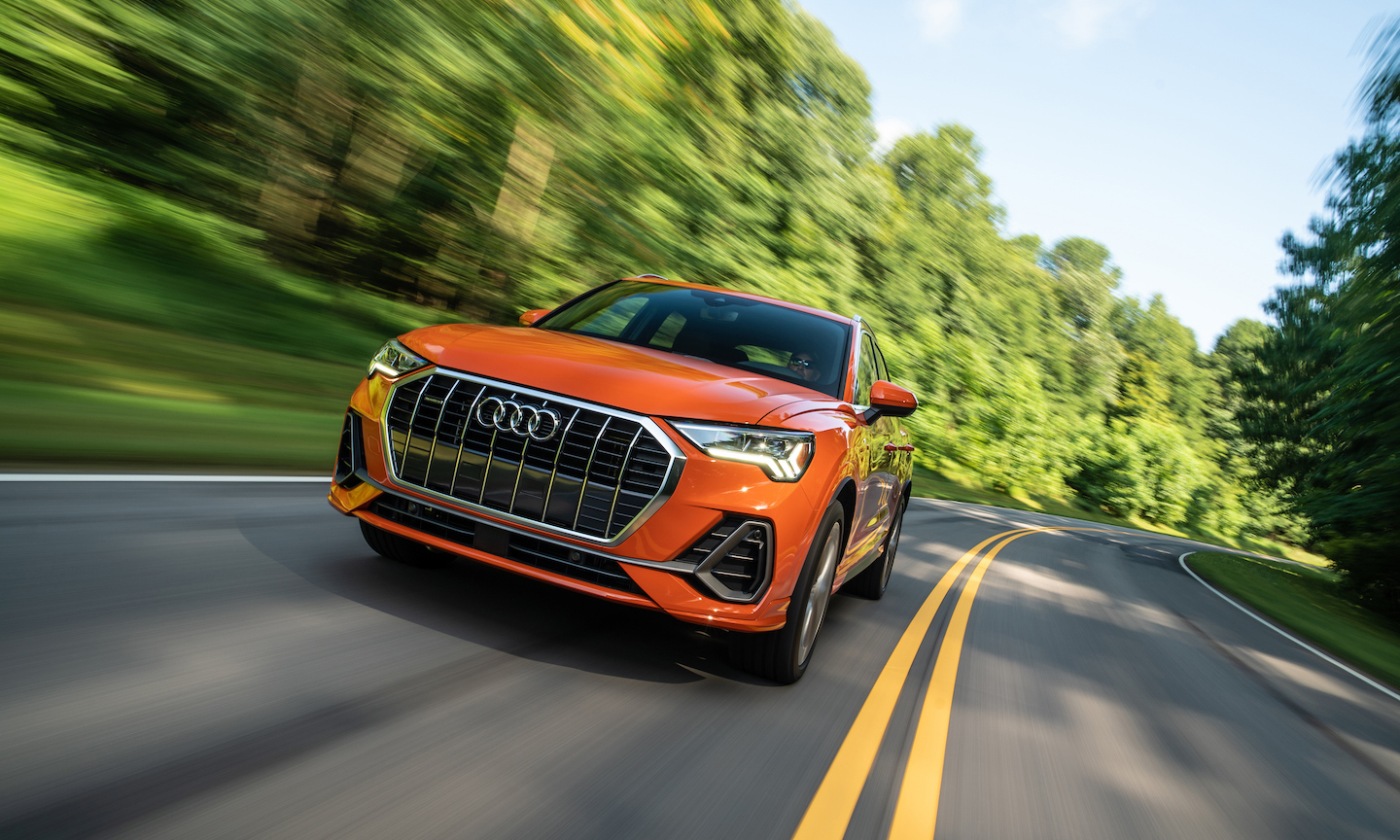 audi q3 2022 orange