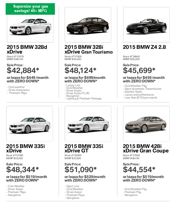 BMW April Lease Offers!