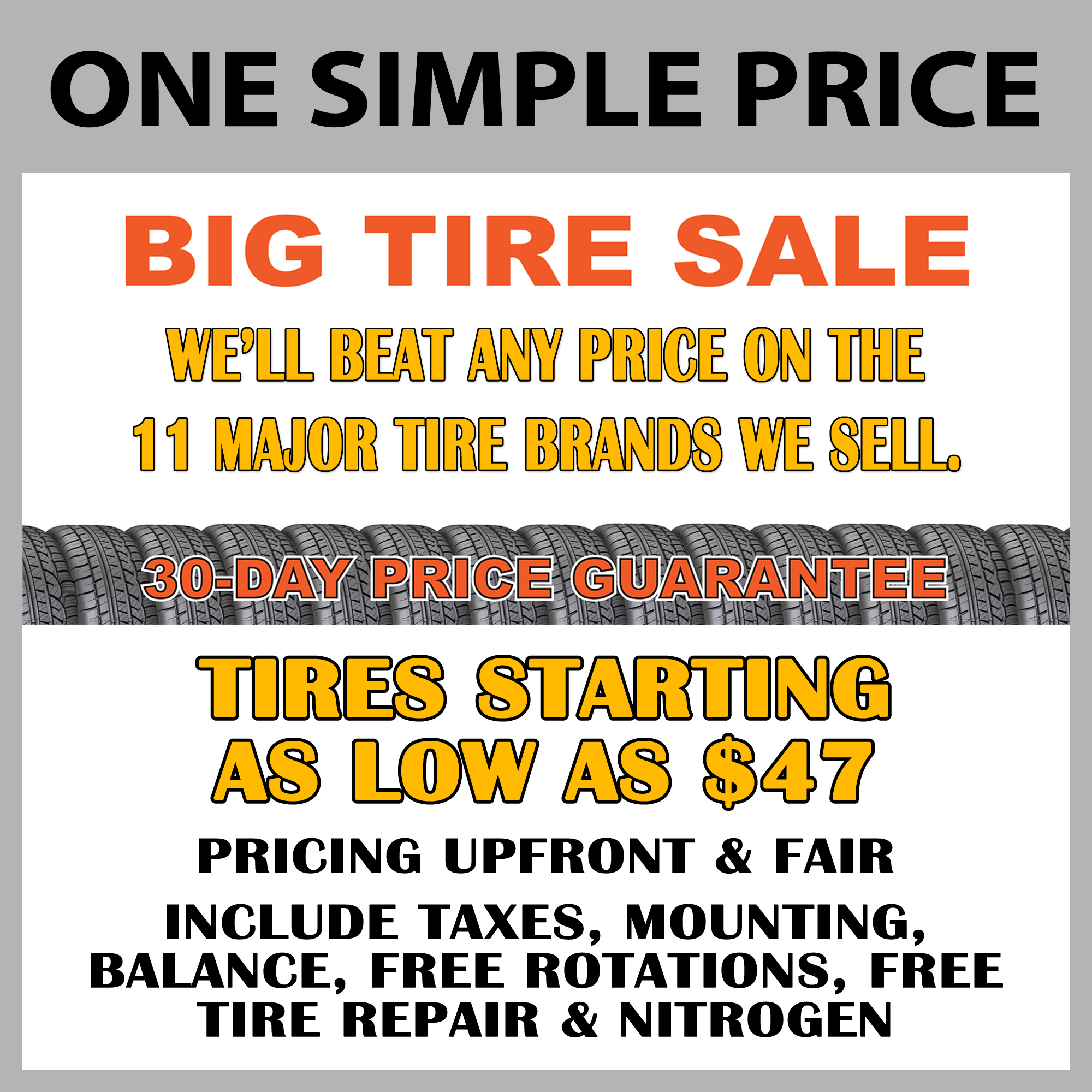 Doug Henry Chevrolet Ford Tarboro One Simple Price Big Tire Sale