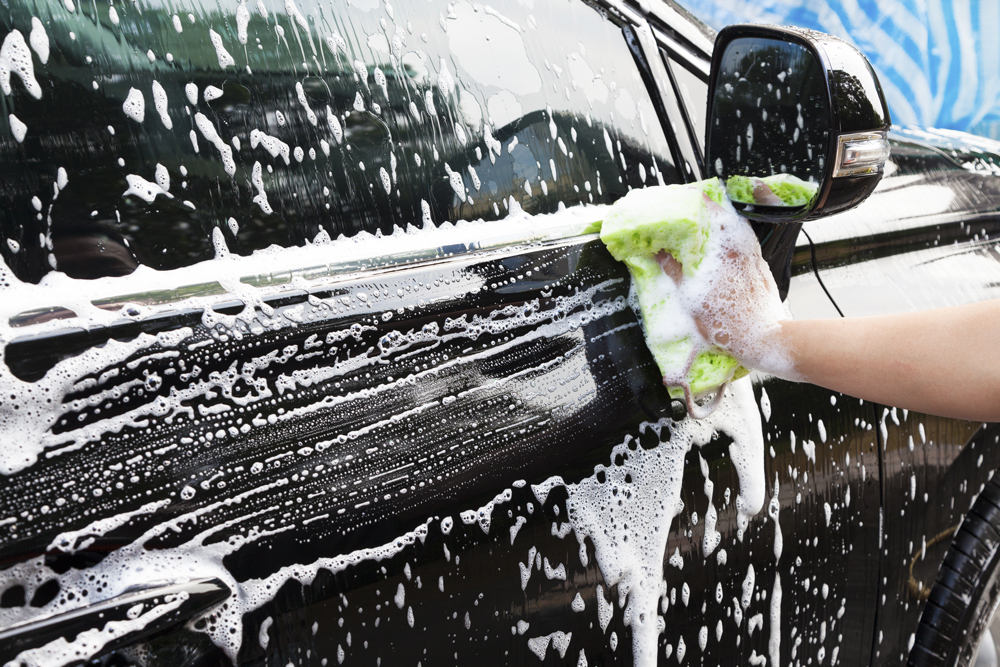 What is the best way to use a car exterior cleaner?