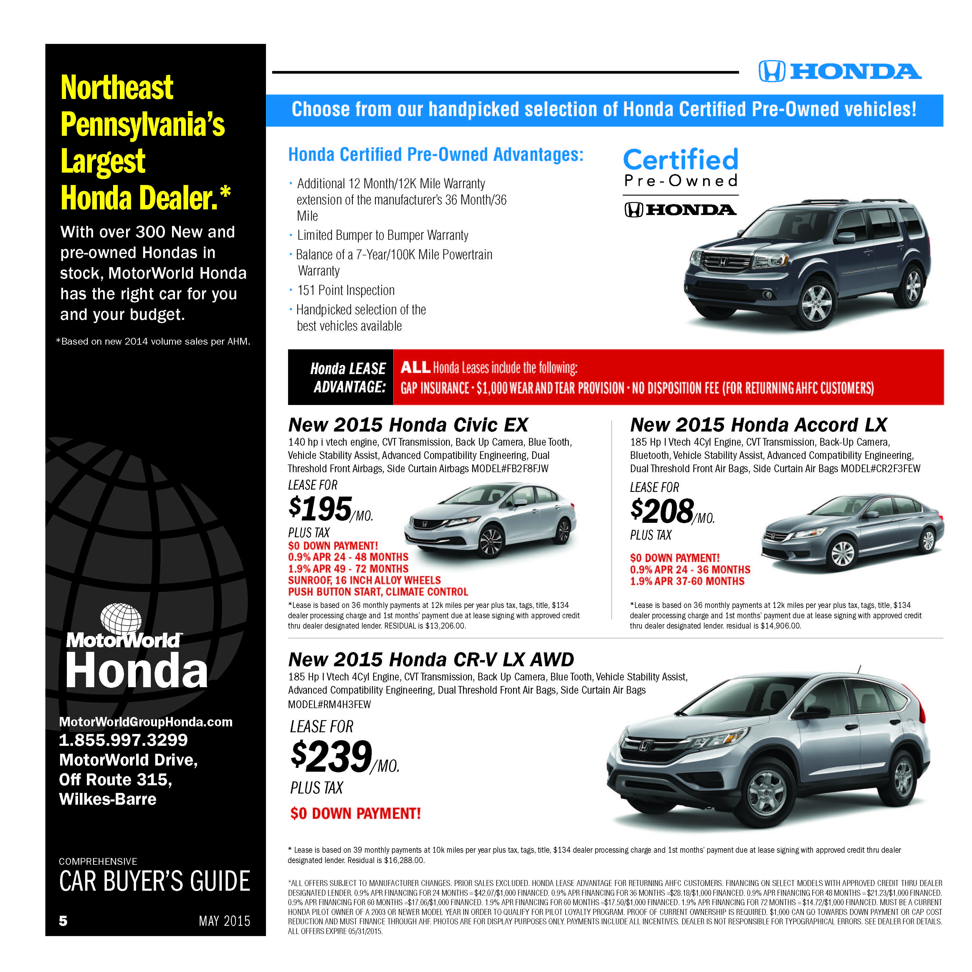 Motorworld Wilkes Barre Honda - 83g51gm